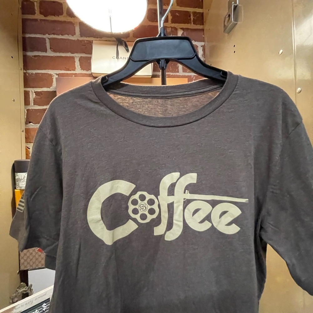 CALIBER COFFEE RIFLE T-SHIRT, BROW - Picture 2 of 6